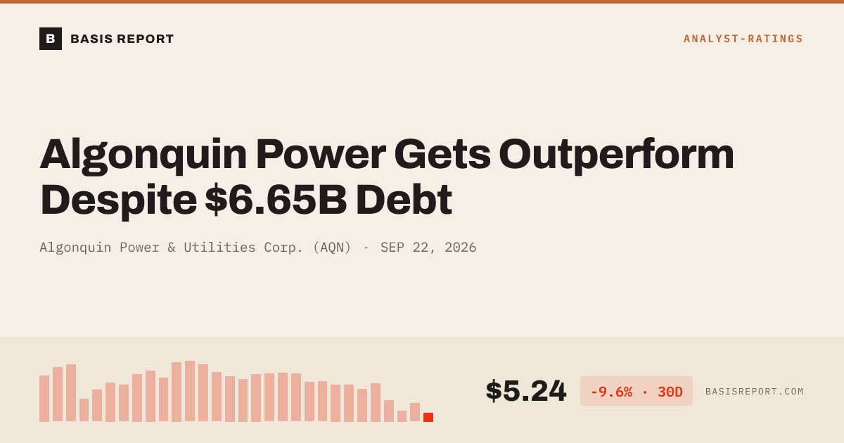 Algonquin Power & Utilities Corp. (AQN) stock analysis