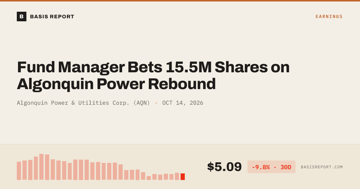 Algonquin Power & Utilities Corp. (AQN) stock analysis