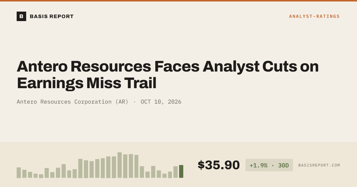 Antero Resources Corporation (AR) stock analysis
