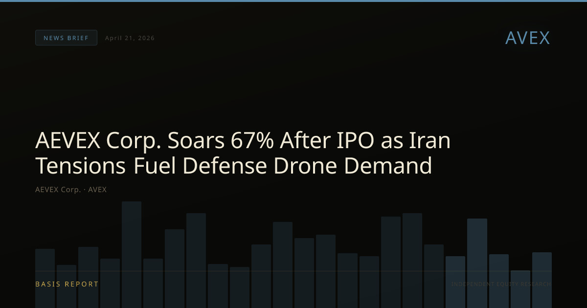 AEVEX Corp. (AVEX) — stock analysis