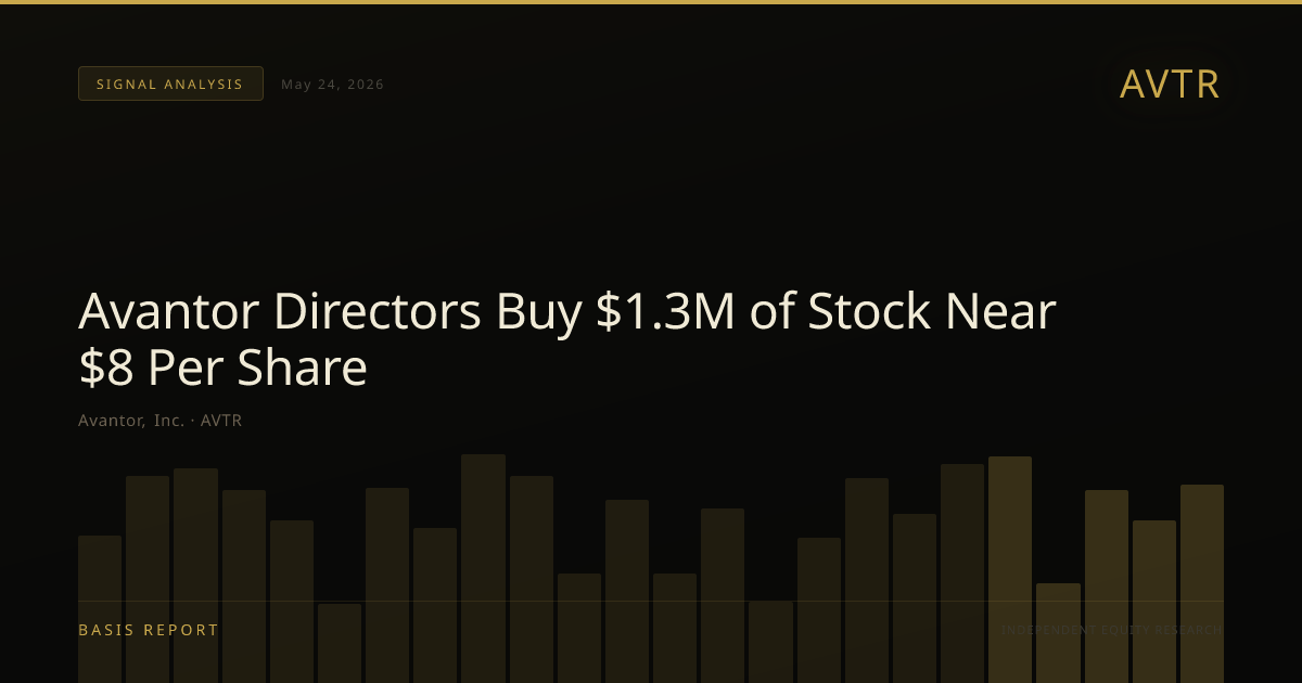 Avantor, Inc. (AVTR) — stock analysis