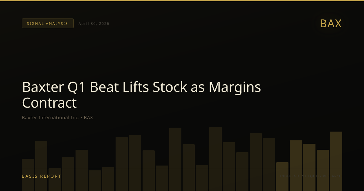 Baxter International Inc. (BAX) — stock analysis