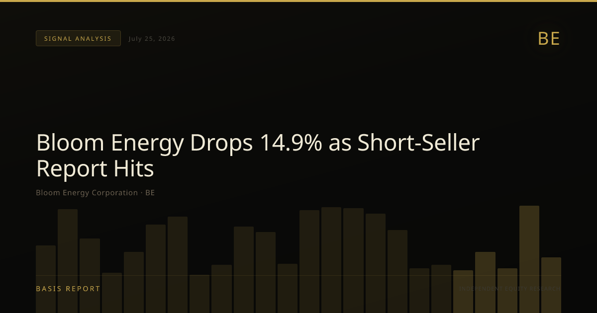 Bloom Energy Corporation (BE) — stock analysis