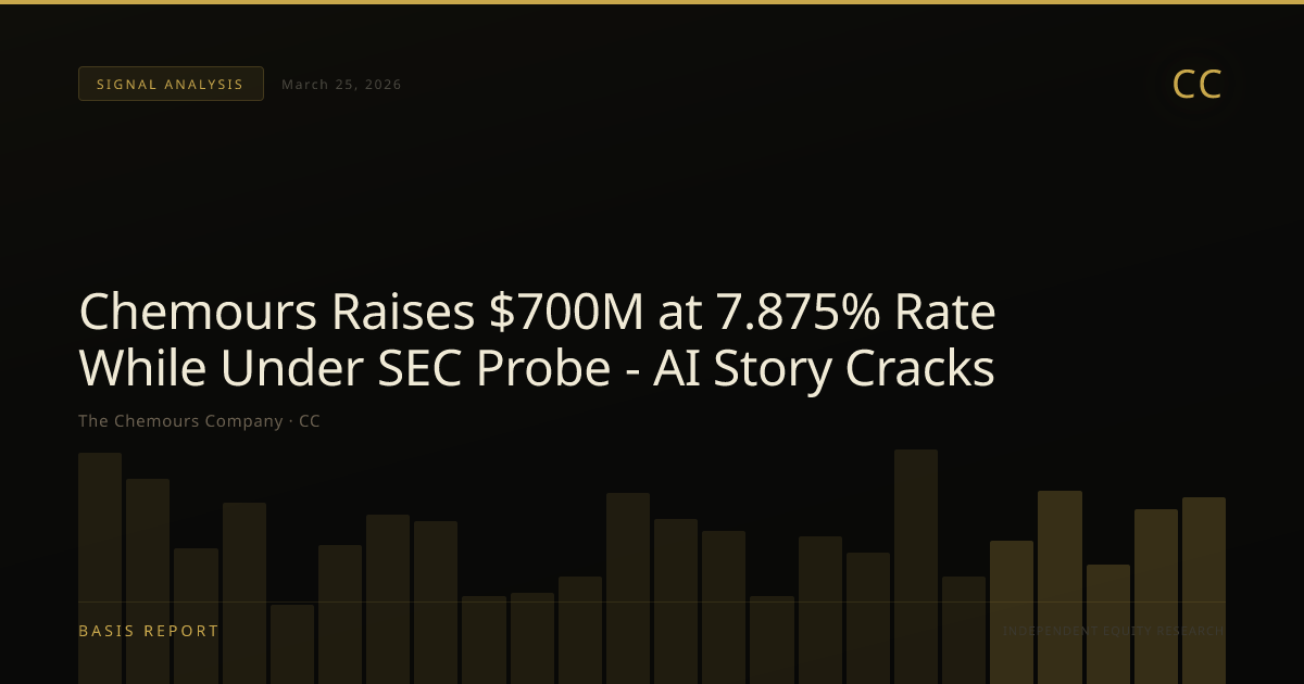 The Chemours Company (CC) — stock analysis