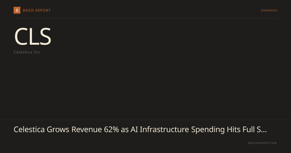 Celestica Inc. (CLS) — stock analysis
