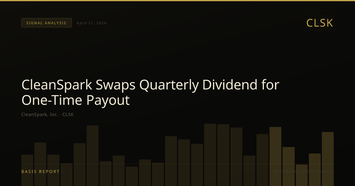 CleanSpark, Inc. (CLSK) — stock analysis