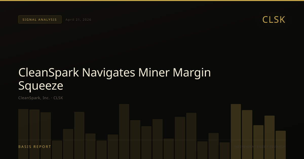 CleanSpark, Inc. (CLSK) — stock analysis