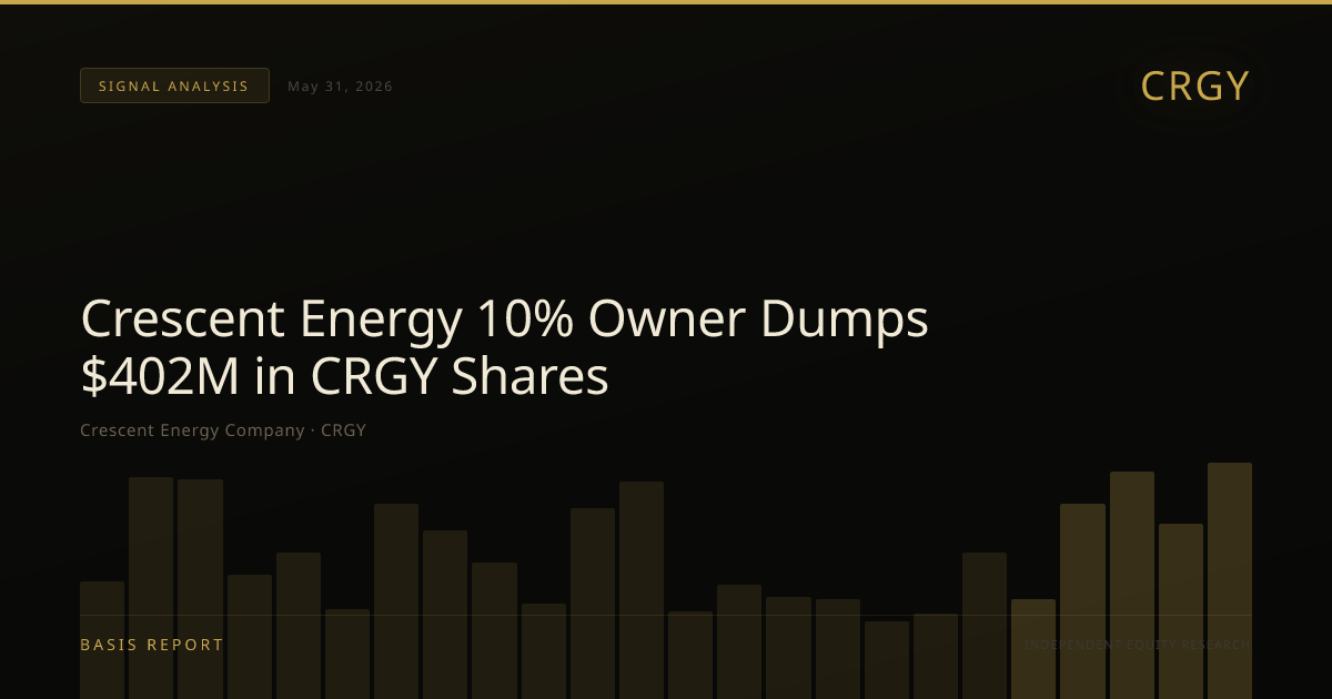 Crescent Energy Company (CRGY) — stock analysis