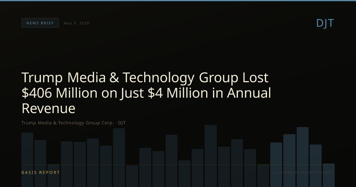 Trump Media & Technology Group Corp. (DJT) — stock analysis