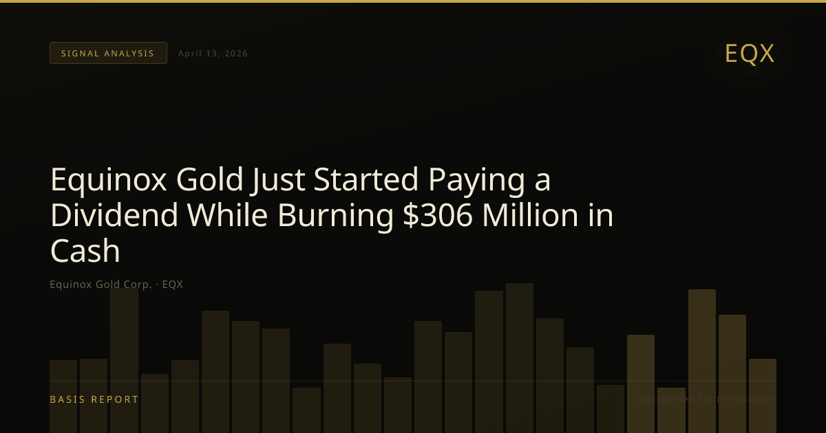 Equinox Gold Corp. (EQX) — stock analysis