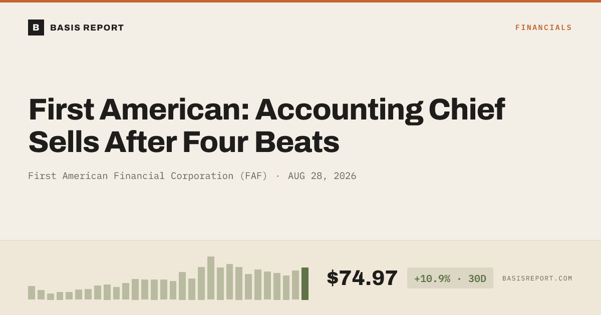 First American Financial Corporation (FAF) stock analysis
