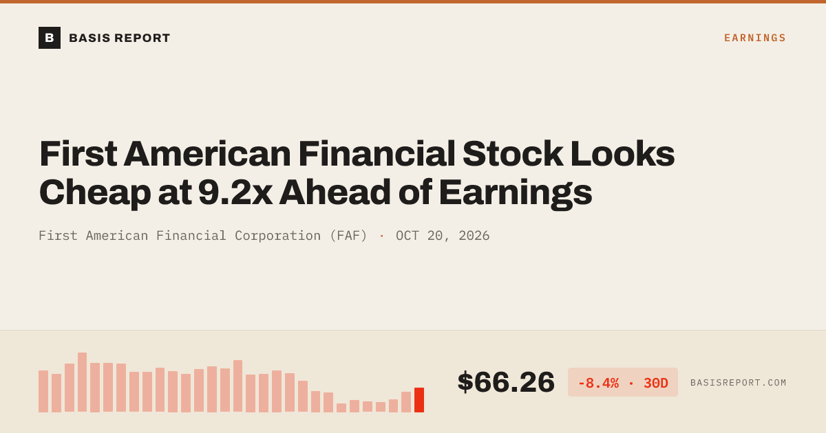 First American Financial Corporation (FAF) — stock analysis