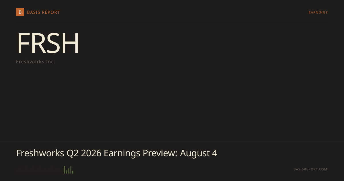 Freshworks Inc. (FRSH) — earnings preview