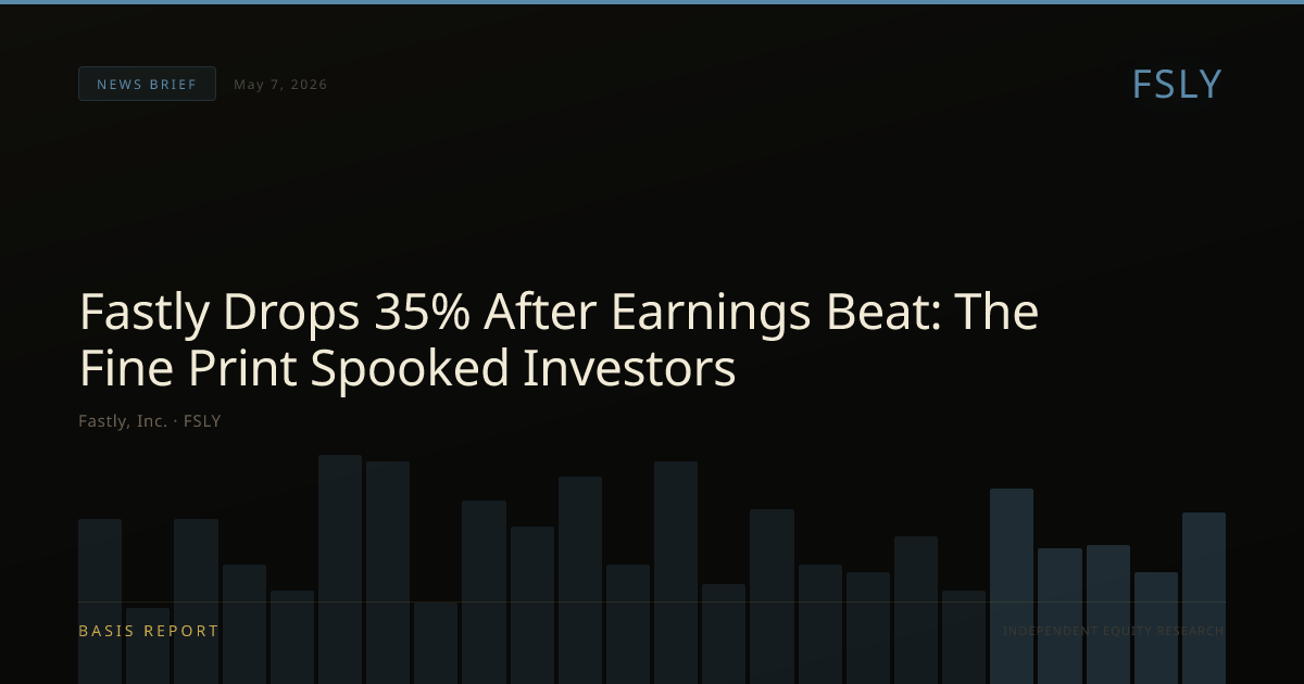 Fastly, Inc. (FSLY) — stock analysis