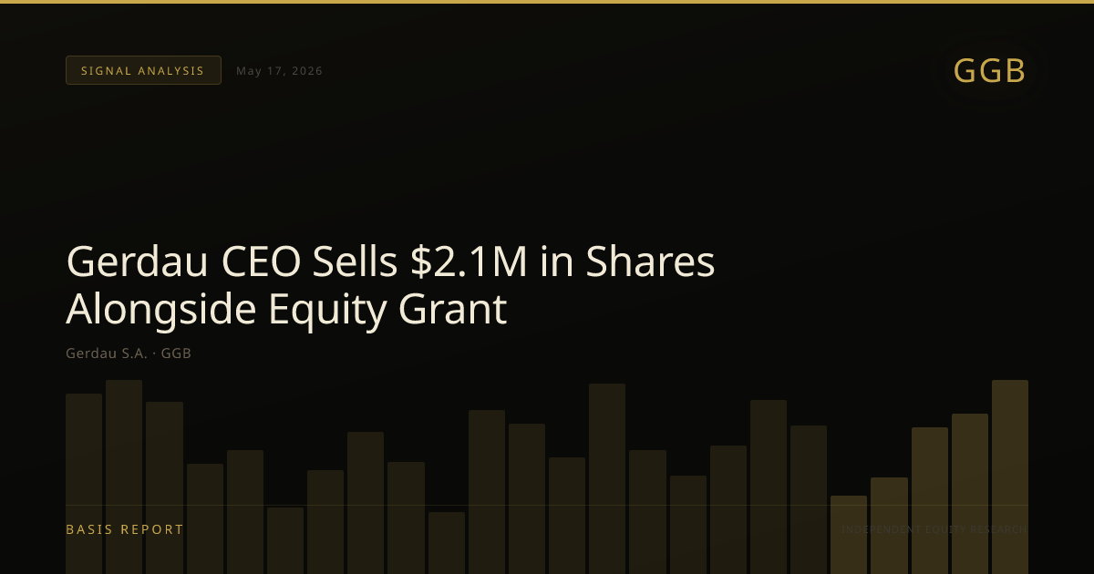 Gerdau S.A. (GGB) — stock analysis