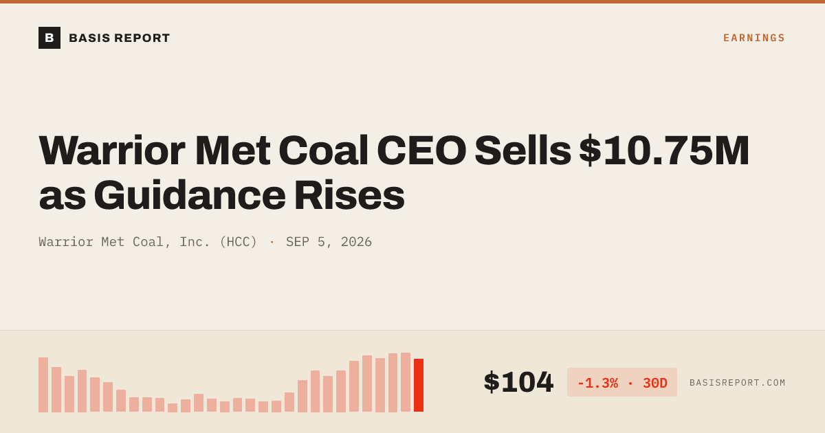 Warrior Met Coal, Inc. (HCC) stock analysis