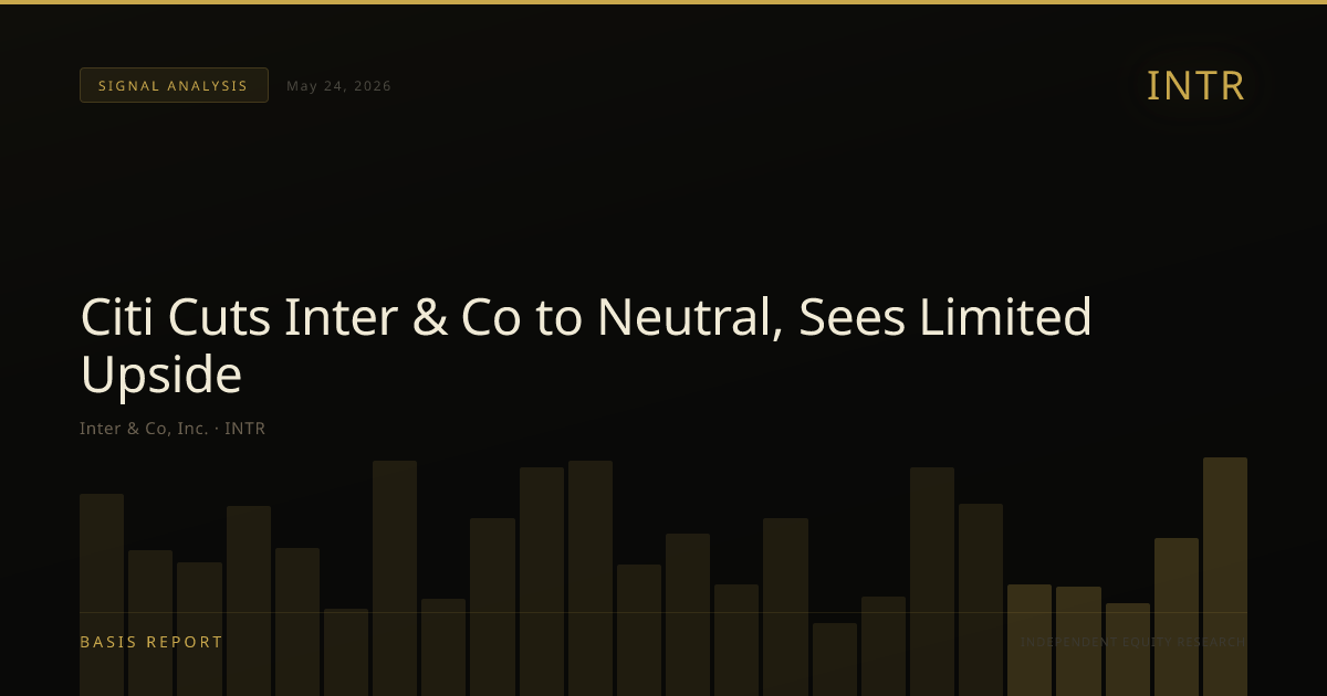Inter & Co, Inc. (INTR) — stock analysis