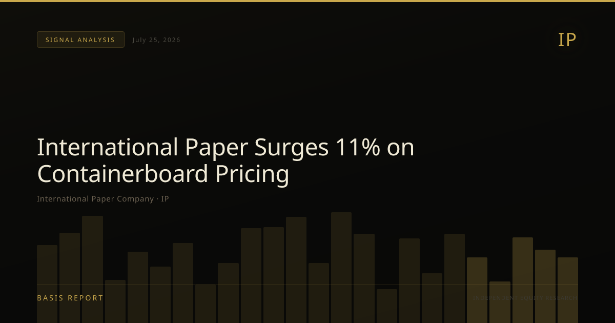 International Paper Company (IP) — stock analysis