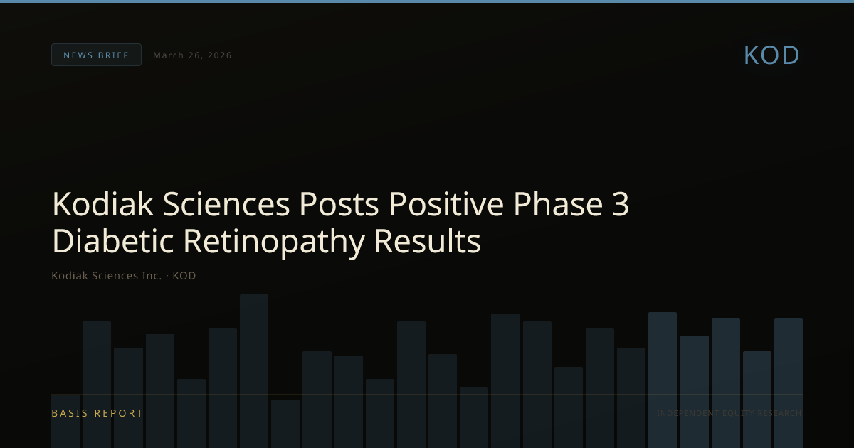 Kodiak Sciences Inc. (KOD) — stock analysis