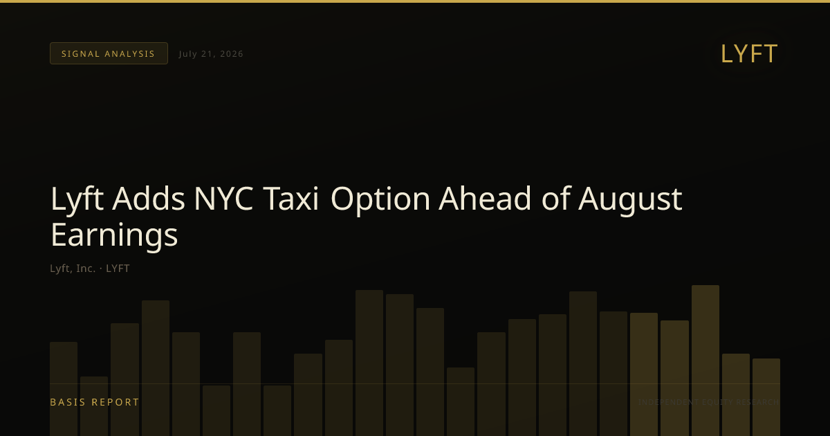 Lyft, Inc. (LYFT) — stock analysis