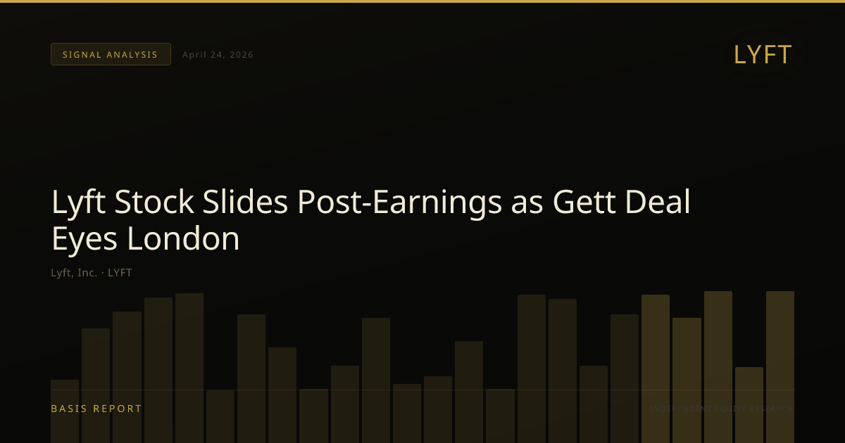 Lyft, Inc. (LYFT) — stock analysis