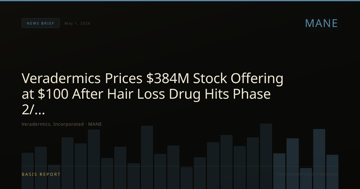 Veradermics, Incorporated (MANE) — stock analysis