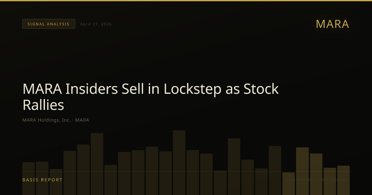 MARA Holdings, Inc. (MARA) — stock analysis