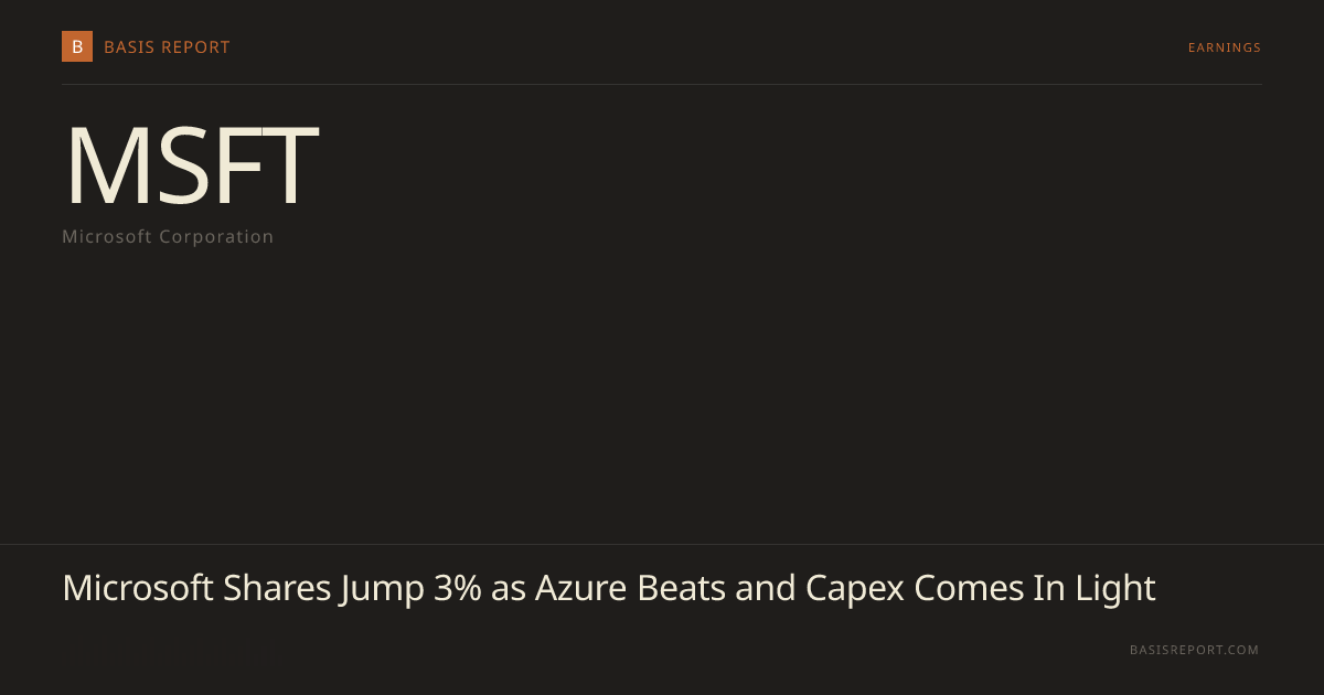 Microsoft Corporation (MSFT) — stock analysis