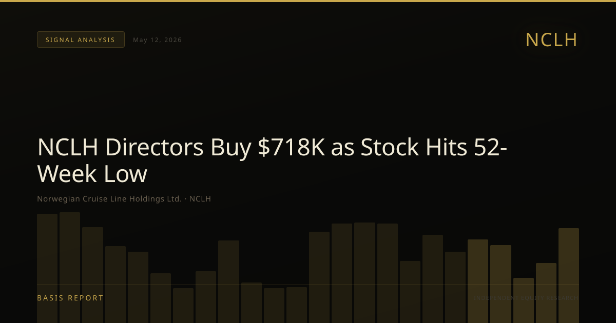 Norwegian Cruise Line Holdings Ltd. (NCLH) — stock analysis