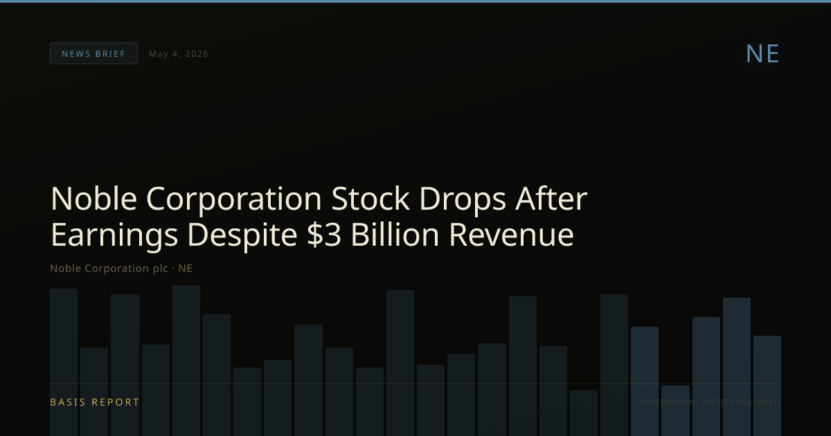 Noble Corporation plc (NE) — stock analysis