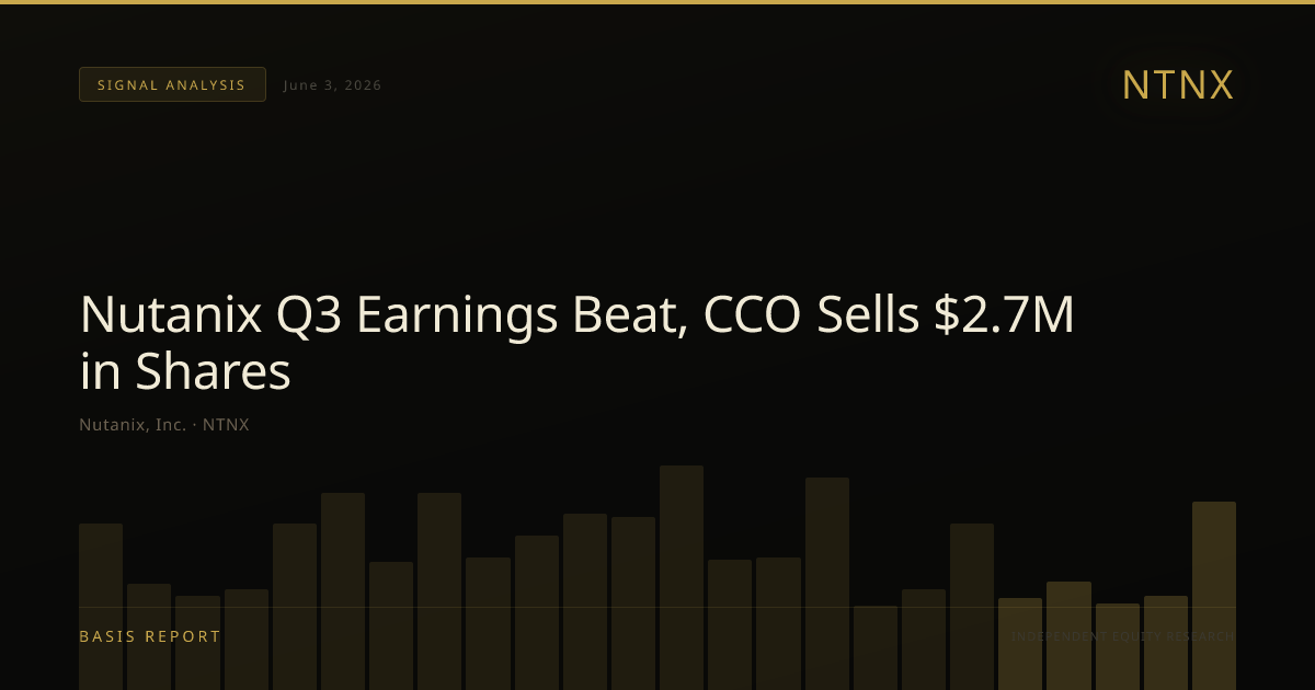 Nutanix, Inc. (NTNX) — stock analysis