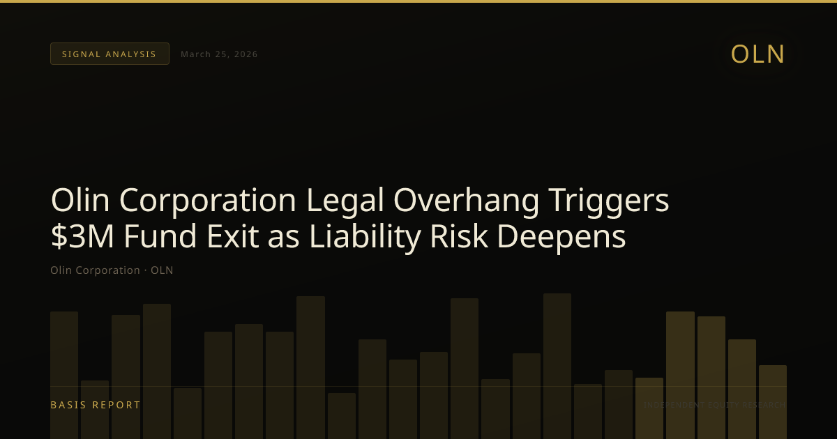 Olin Corporation (OLN) — stock analysis