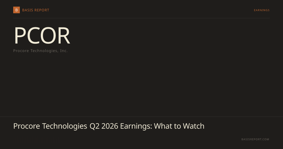 Procore Technologies, Inc. (PCOR) — earnings preview