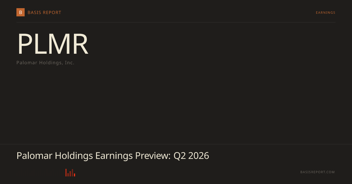 Palomar Holdings, Inc. (PLMR) — earnings preview