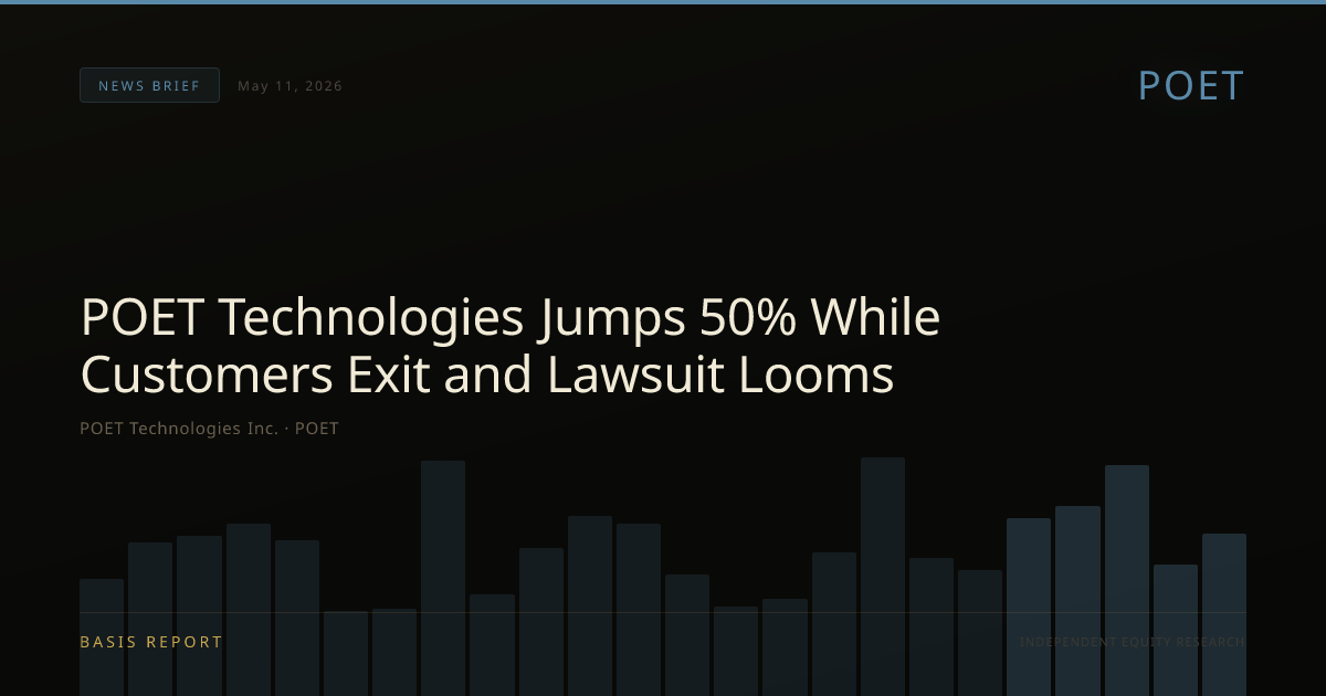 POET Technologies Inc. (POET) — stock analysis
