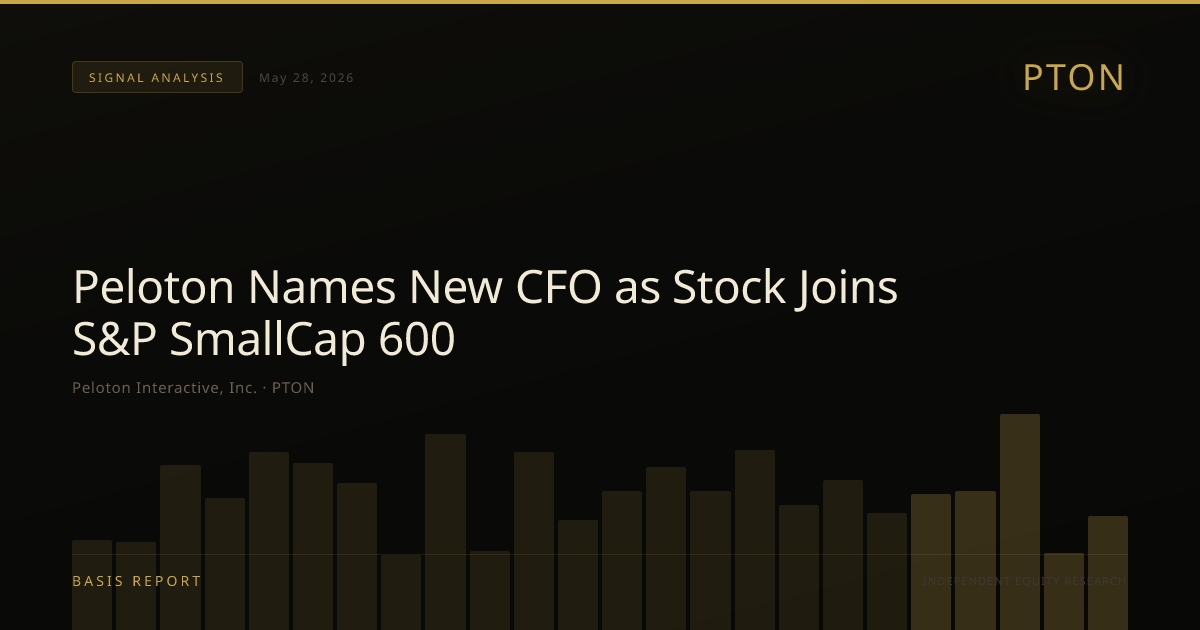Peloton Interactive, Inc. (PTON) — stock analysis