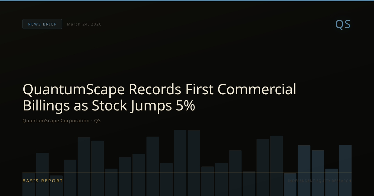 QuantumScape Corporation (QS) — stock analysis