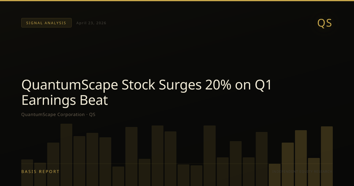 QuantumScape Corporation (QS) — stock analysis