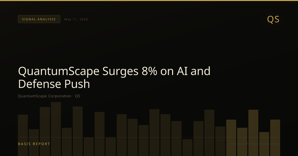 QuantumScape Corporation (QS) — stock analysis