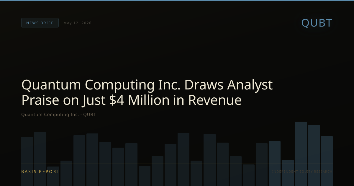 Quantum Computing Inc. (QUBT) — stock analysis
