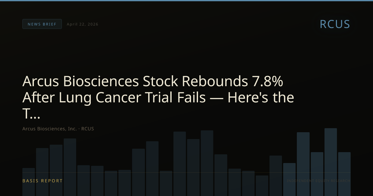 Arcus Biosciences, Inc. (RCUS) — stock analysis