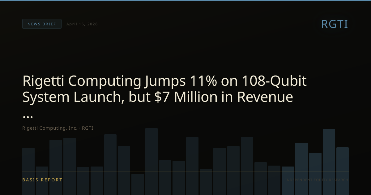 Rigetti Computing, Inc. (RGTI) — stock analysis