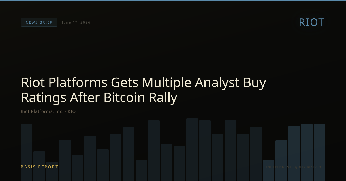 Riot Platforms, Inc. (RIOT) — stock analysis