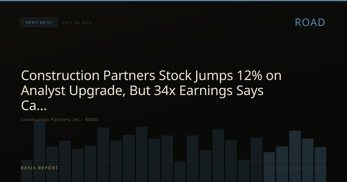 Construction Partners, Inc. (ROAD) — stock analysis