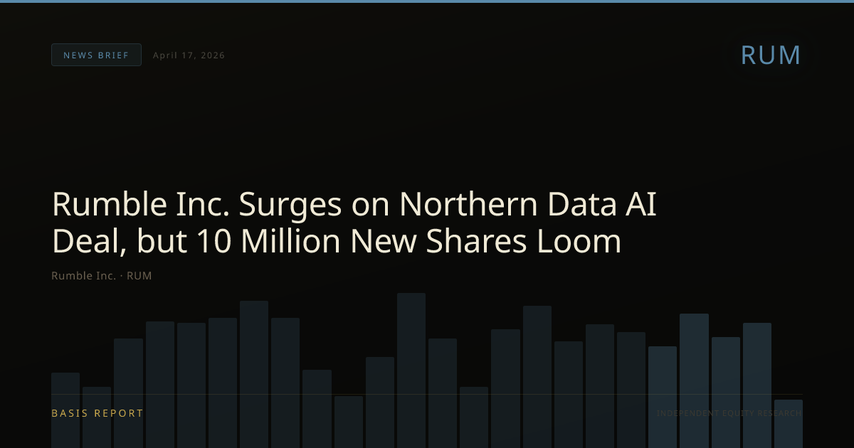 Rumble Inc. (RUM) — stock analysis