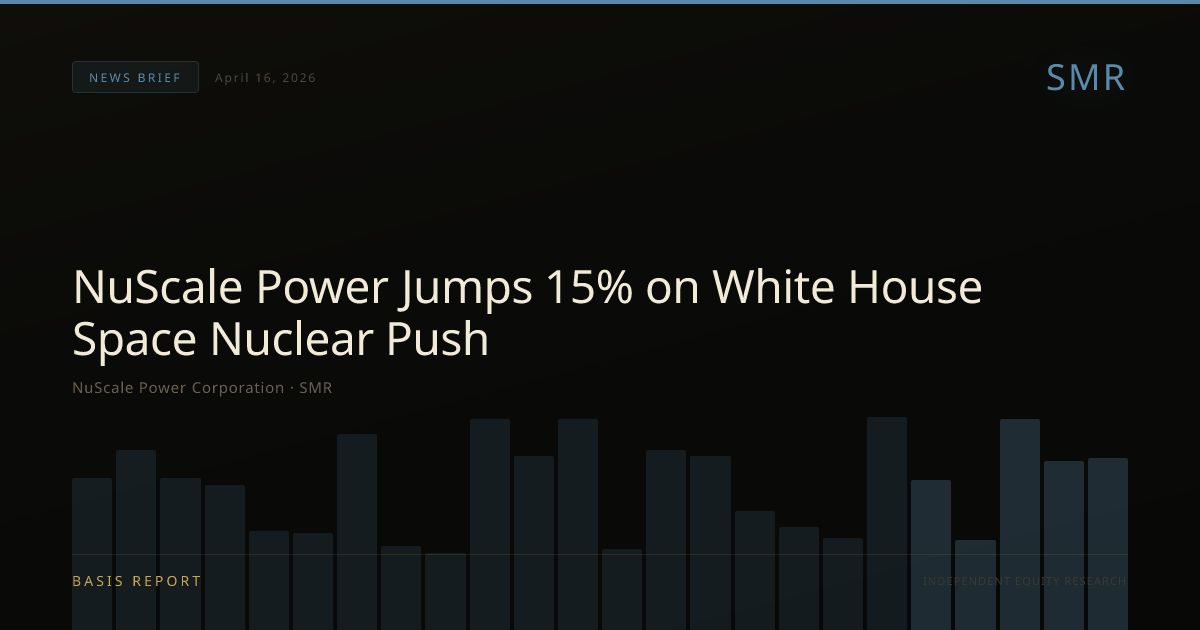 NuScale Power Corporation (SMR) — stock analysis