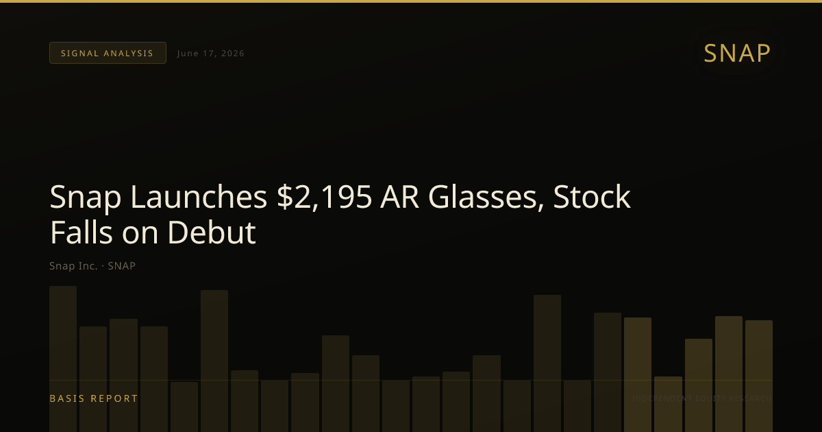 Snap Inc. (SNAP) — stock analysis