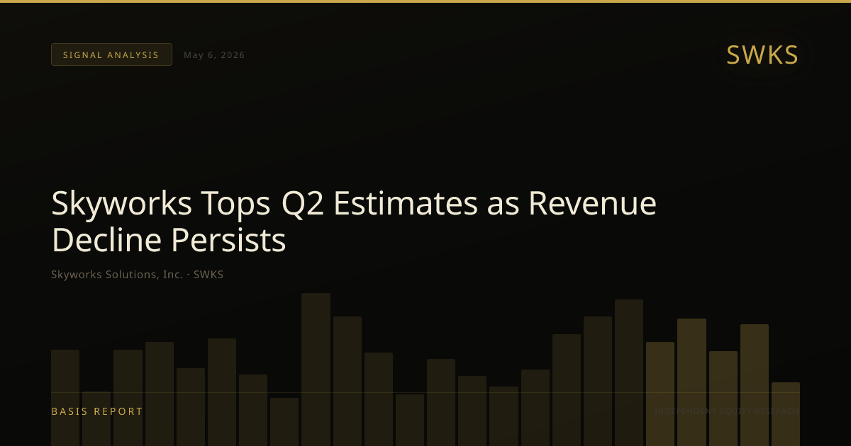 Skyworks Solutions, Inc. (SWKS) — stock analysis