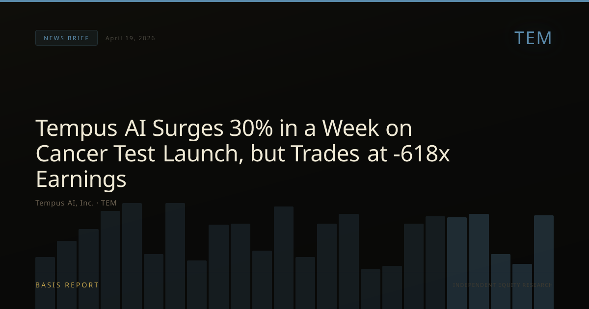Tempus AI, Inc. (TEM) — stock analysis