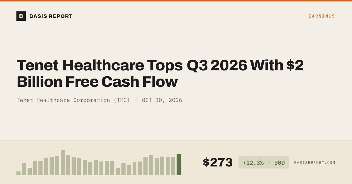 Tenet Healthcare Corporation (THC) — stock analysis